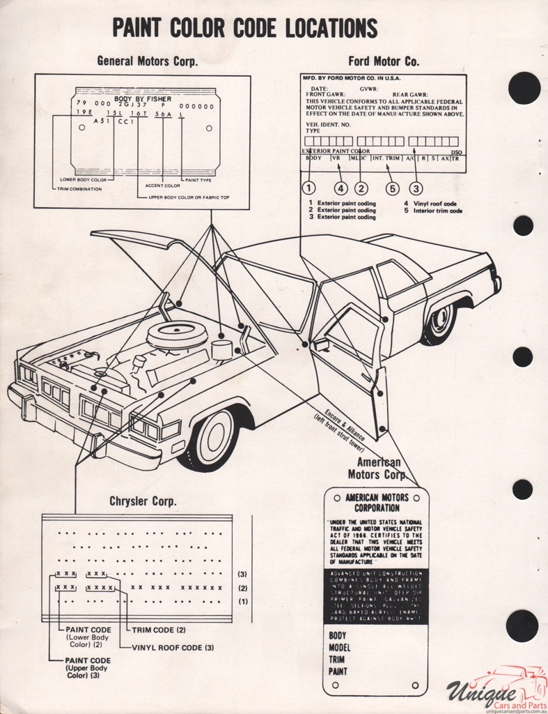 1984 Ford Paint Charts Sherwin-Williams 4